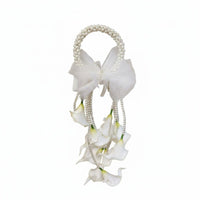 Elegant White Calla Lily Hand Floral Arrangement Long Lasting Calla Lily Bridal Floral Arrangement Realistic Look Ready to Use for Brides, Photo Photography