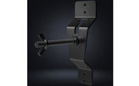Spare Tire Bracket with Hardware Wall-Mounted Tire Carrier Bracket Secure Black for Trailer Owners, Enclosed Trailers