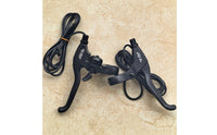 Motor Cut off Electric Bike Brake Lever 3-Finger Electric Bicycle Brake Lever Aluminum Alloy Black
