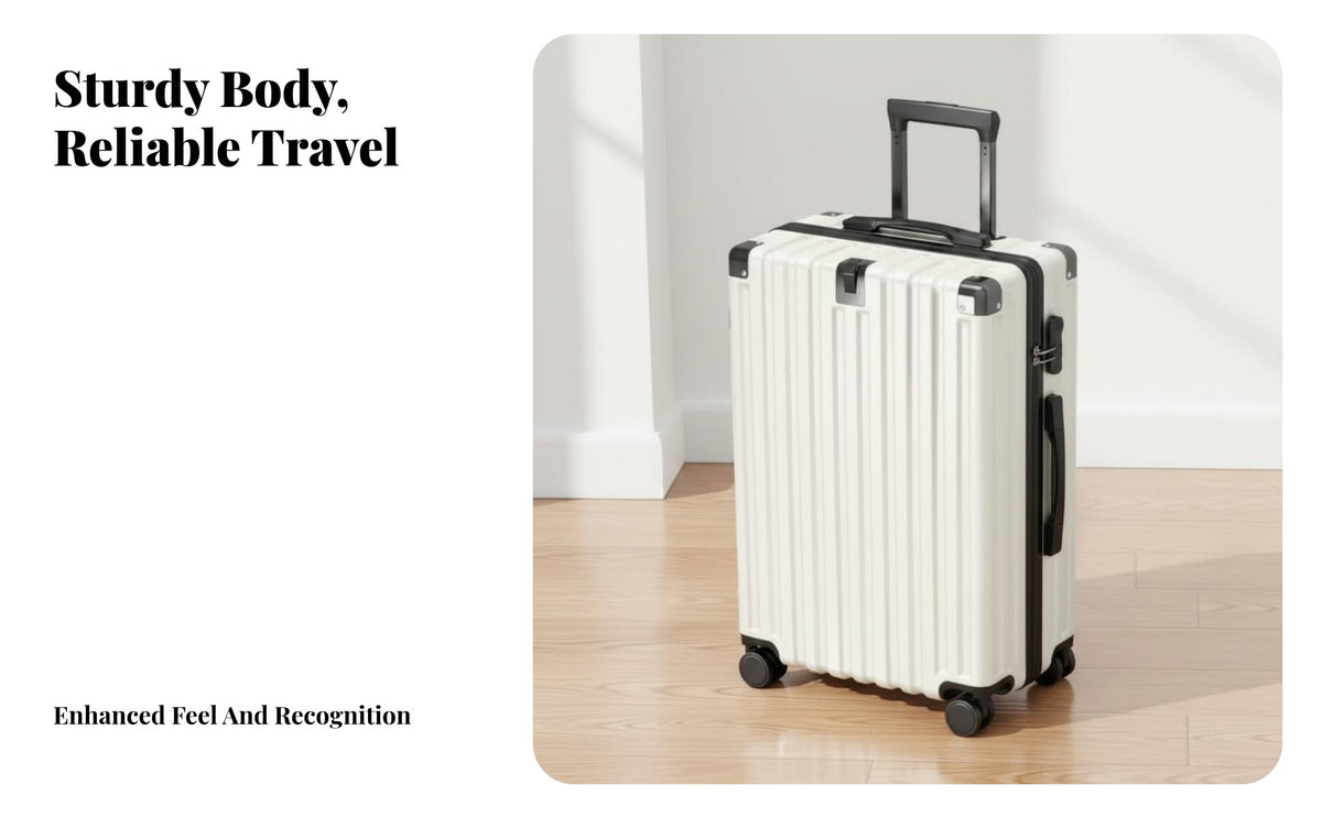 Hand Luggage Trolley Case Combination Lock Carry on Suitcase Sturdy Hardshell Luggage for Students, Men, Vacation, Weekend Getaway, Business Trip