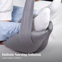 Soft Cushioning Heel Protector Boot Adjustable Strap Heel Protector Pillow Skin-Friendly for Elderly, Seniors, Home Care, Bed, Wheelchair