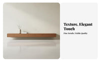 Walnut Finish TV Console Cable Management Compartment Wood TV Console with Storage Quiet-Close Drawers Walnut Finish Media Table for Bedroom