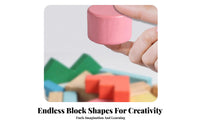 Wooden Block Puzzle Toy Storage Tray Shape-Recognition Block Puzzle Wooden Shape Sorter Hand-Eye Coordination