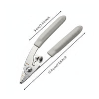Optical Fiber Serrated Jaws Hand Tool Brushed Metal