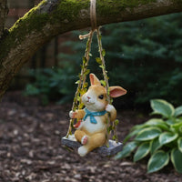 Feline Swing Decoration Easy to Hang Swing Feline Figurine Weather Resistant