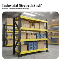 Heavy-Duty Warehouse Rack High Load Capacity Industrial Storage Shelf Reinforced Design Industrial Steel Rack for Factory Owners, Homeowners, Workshop