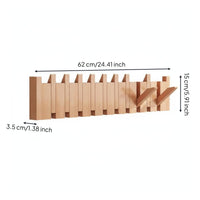 Piano Key Coat Rack Smooth Edge Piano Themed Wall Hooks Sturdy Home Storage for Behind Door