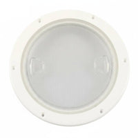 Round Deck Plate Cover with Transparent Lid Marine Deck Plate Cover Weather-Tight Hardware for Boat Owners, Boats, Yachts