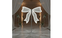 Photo Prop LED Bow Decor Mall Decoration Lighted Ornament for Stage