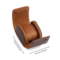 Single Watch Travel Case Portable Watch Roll with Cushion Luxurious Portable Storage Compact Organizer for Drawer