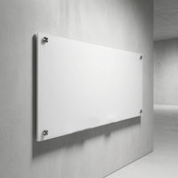 Attractive Glass Whiteboard Ultra-White Tempered Glass Whiteboard Office Display Glossy Polished for Teaching, Training