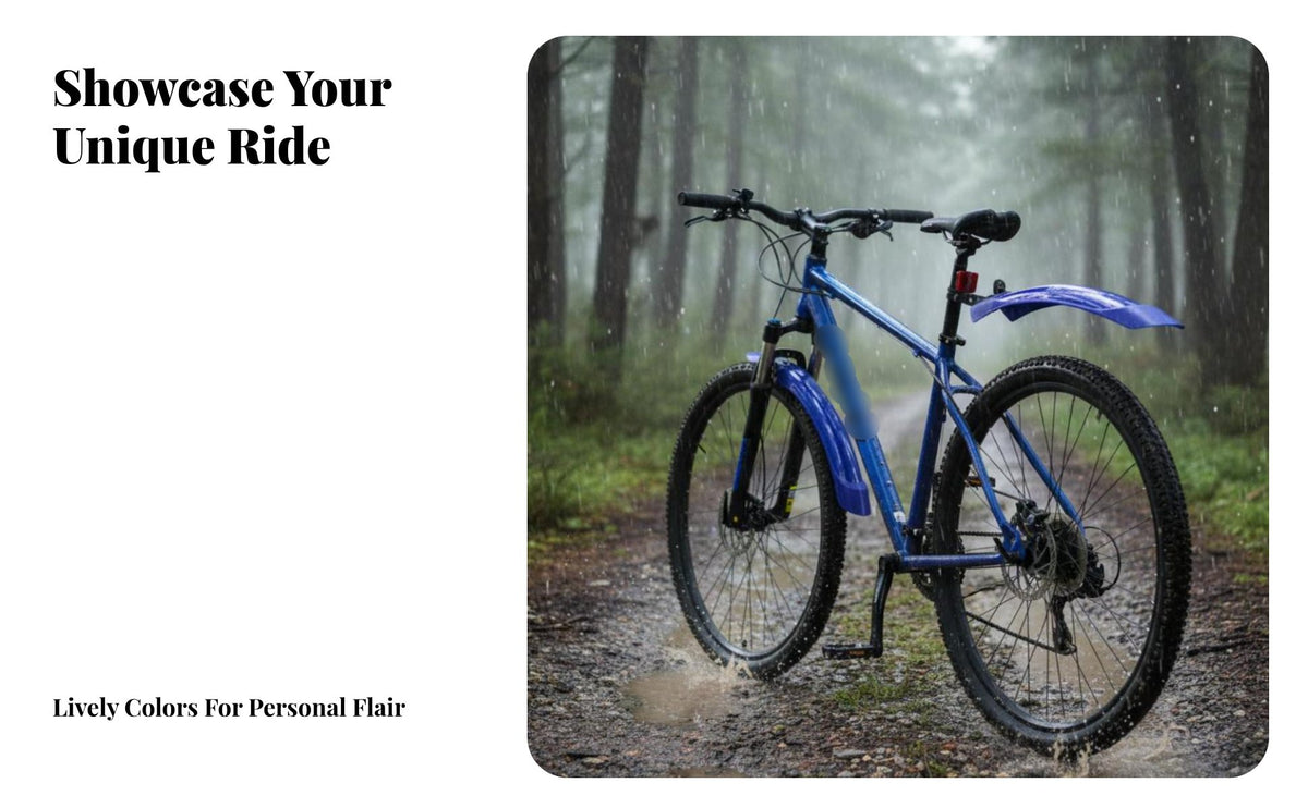 2 Pieces Adjustable Mountain Bike Mudguard Extendable Design Front Rear Bike Fenders Telescopic Cycle Spray Guard Long-Lasting