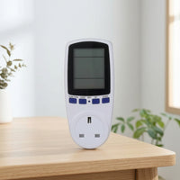 Power Monitoring Socket Lcd Power Meter Plug Energy Meter Plug Digital for Homeowners, Workshop, Student Rooms