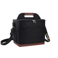 Zippered Insulated Lunch Bag Adjustable Strap Soft-Sided Lunch Bag Top Handle Thermal Meal Tote Easy to Clean for Picnic