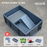 乌龟专用缸带晒台饲养箱大乌龟别墅养龟箱家用养鱼缸鱼盆鱼缸鱼池
