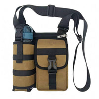 Oxford Cloth Single-Shoulder Crossbody Bag Adjustable Strap Utility Crossbody Bag Front Flap Pocket for Outdoor Use