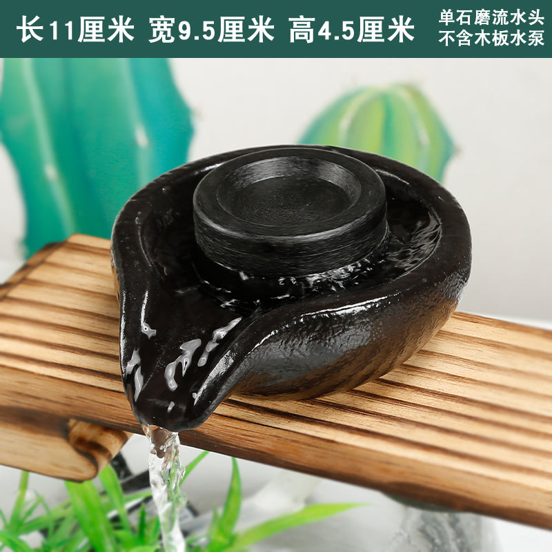 流水配件自制循环流水器加湿器陶瓷鱼缸配件增氧装置DIY创意搭配 时来运转（可以转动）