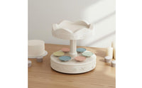 360° Rotation Automatic Rotating Dessert Display Great Gift Idea Rotating Dessert Display Single Button Control Electric Revolving Cake Stand Battery Operated for Children, Birthday Parties, Baby Showers