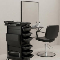 Lockable Salon Storage Effortless Cart to Move Salon Trolley Cart Space Saving Hair Stylist Trolley for Hairdressers, Barbershop