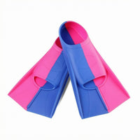 Short Swim Fins Open-Heel Silicone Swim Fins Comfortable Hydrodynamic for Swimmers, Pool Workouts, Lap Swimming