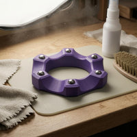 Metal Bearings Bowling Ball Polishing Stand Faceted Bowling Ball Cleaning Stand Textured Sports Gear Low-Silhouette