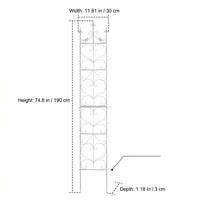 Iron Garden Trellis for Climbing Plants, Modular Plant Support for Outdoor Potted Plants, Staked Climbing Frame 171-200cm