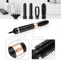 Curling 5-in-1 Hair Styler Adjustable Temperature Hot Air Brush with Interchangeable Heads Volumizing Air Styler Set Quick-Drying for Home