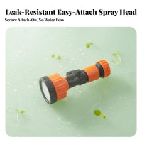 Long-Lasting Seedling Sprinkler Head Easy to Clean Fine Mist Watering Nozzle Leak-Proof Connection Garden Sprinkler Wand On/deactivate Switch for Gardeners, Farmers, Nursery, Greenhouse, Farm