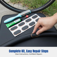 Inner Tube Repair Tool Set, Tire Patch, Glue & Abrasive Tool, For Bike, Motorcycle, E-Bike