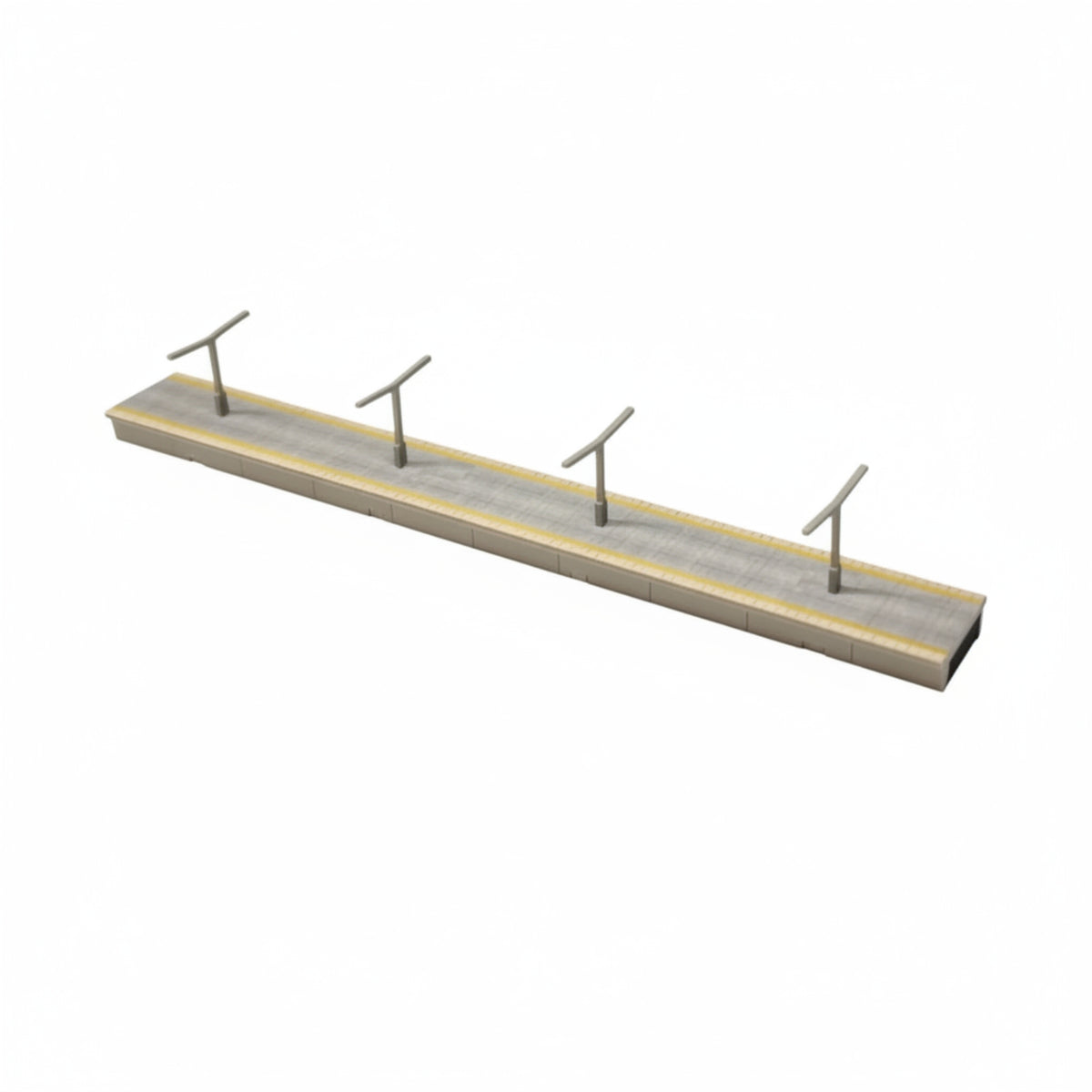 N-Scale Railway Platform Assembly Kit Miniature Station Platform Kit Plastic Scenery Realistic