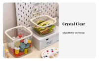 Tea Pouch Storage Box Dustproof Tea Pouch Organizer Clear Coffee Capsule Holder for Office, Breakroom, Kitchen Counter