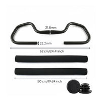 Wing-Shaped Handlebar Comfortable Hand Support Aluminum Alloy Bike Handlebar