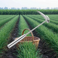 Chive Harvesting Knife Stainless Metal Garden Labor-Saving Long Handle Weeding Harvesting Tool for Farmers, Gardeners, Farm, Vegetable Plot