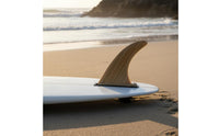 Shock-Resistant Resistant 7 Inch Surfboard Fin Professional Bamboo Wave-Riding Fin Fiberglass Water Sports Gear High Performance