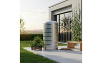 Stainless Metal Reservoir Tank Large Capacity Vertical Water Storage Tank Thickened Material