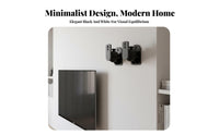 2 Pieces Stable Base Surround Sound Speaker Stand Easy Installation Adjustable Speaker Floor Stand Sturdy Steel Construction Audio Accessory Non-Slip Feet for Gamers, Media Room