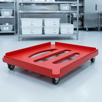 Low-Height Fermentation Box Cart Stable Fermentation Box Dolly Open Corner Proofing Tray Cart Rolling for Bakeries, Commercial Kitchens
