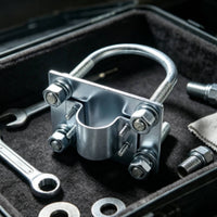 U-Bolt Antenna Clamp Galvanized Mast Mounting Clamp Bracket Outdoor Antenna Bracket for Installers, DIYers, Pole Fastening