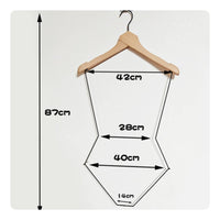 Solid Wood Swimsuit Hanger Non-Slip Wooden Swimwear Hanger Seamless Design for Clothing Shop Owners, Hotel, Showroom, Boutique