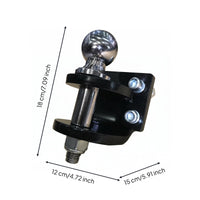 50 Ball Tow Hitch Compact Polished Chrome Hitch Ball Fit Vehicle Towing