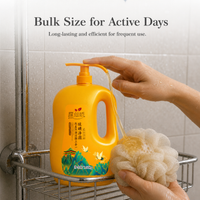 Sulfur 3-in-1 Body Wash Shampoo Facial Cleanser for Mite Removal, Oil Control, and Lasting Fragrance