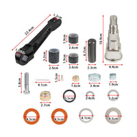 Replacement Gimbal Bearing Kit with Lever Arm Compatible Bearing Seal Kit Marine-Grade Hardware Corrosion-Resistant for Mechanics, Boat Owners, Workshop