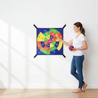 Safe Substitute to Sharp Darts Trampoline Target Board Soft Fabric Sticky Ball Dartboard for Children