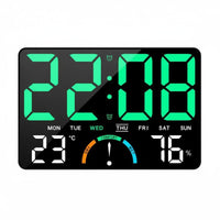 Modern Design Large Screen LED Clock Silent Operation LED Digital Clock DST Function for Seniors