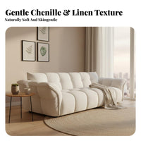 Tufted Cumulus Sofa Removable Cover Living Room Furniture Soft Material Upholstery Couch for Interior Design Aficionados, Young Adults, Home
