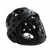 Taekwondo Headgear with Face Guard Thickened Padding Fighting Arts Helmet with Face Cage High-Strength Closure Karate Sparring Head Protector