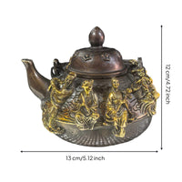 Teapot Ornament Metal Decorative Teapot Portable Collectible Ornament for Collectors