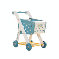 Shopping Cart Toy Role-Playing Toy Grocery Cart Push-Along Realistic for Children, Playroom, Classroom