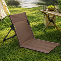 Foldable Beach Mat with Backrest Adjustable Foldable Lounge Chair Folding Lounge Chair Long-Lasting Furniture Versatile