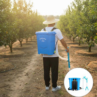 Manual Backpack Soil Amendment Applicator Portable Backpack Soil Amendment Applicator Knapsack Topdressing Tool Adjustable Flow